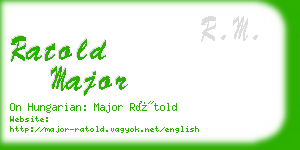 ratold major business card